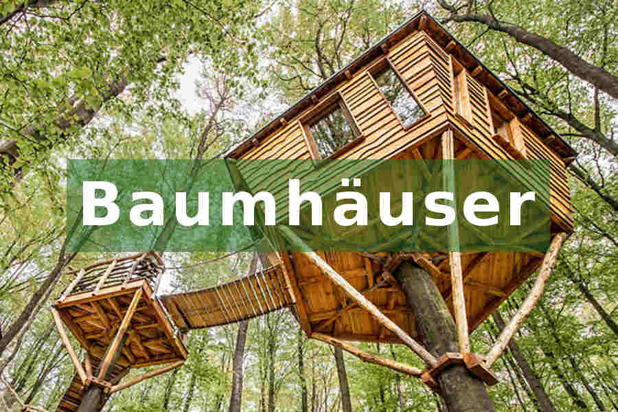Kategoriebild Übernachten im Baumhaus - mehr als 50 Baumhaushotels in Deutschland im Vergleich