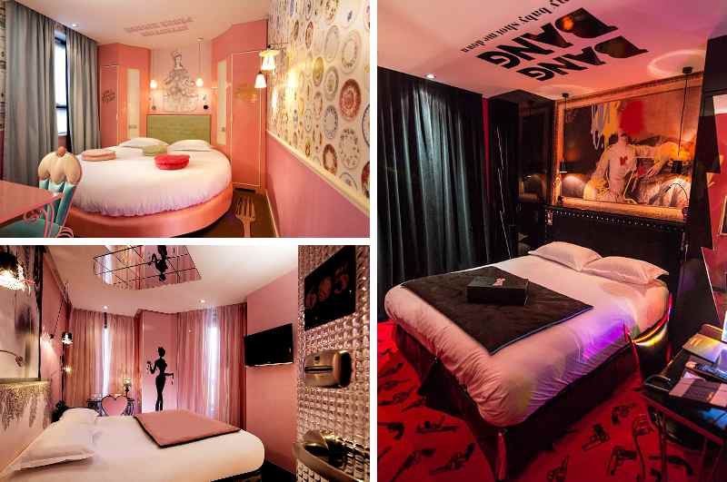 Wie die meisten Design- und Erotikhotels in Paris bietet auch das Vice Versa Hotel eine zubuchbare Lovebox. Dazu ist jedes Zimmer einer der 7 Todsünden gewidmet.
